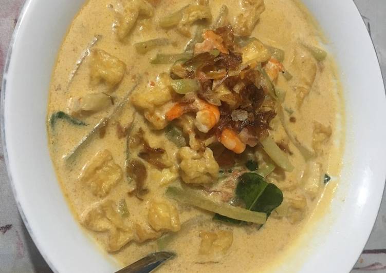 Udang santan timun jepang+tahu