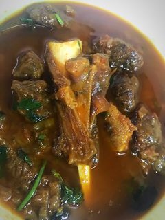 A picture of Mutton curry.