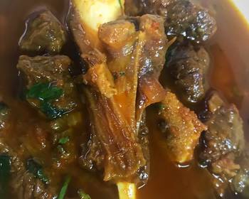 Update, Serving Recipe Mutton curry Home Style