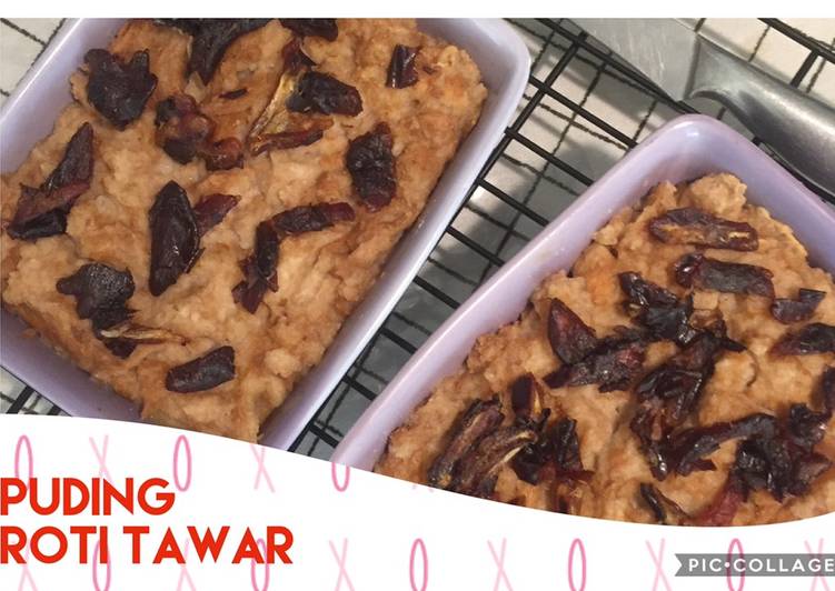 Resep Puding roti tawar Anti Gagal