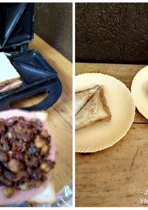 A picture of Beefbrawn githeri sandwich #authormarathon.