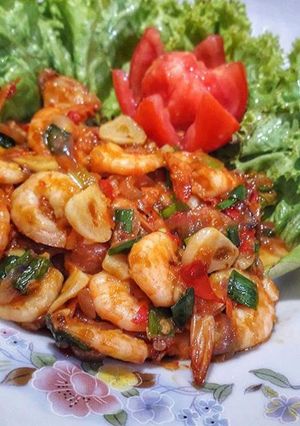 Foto resep Udang Asam Manis Pedas