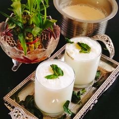 A picture of Smoke masala chaas /buttermilk (masala lassi).