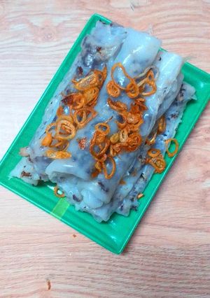 Hình của món Bánh cuốn chảo.