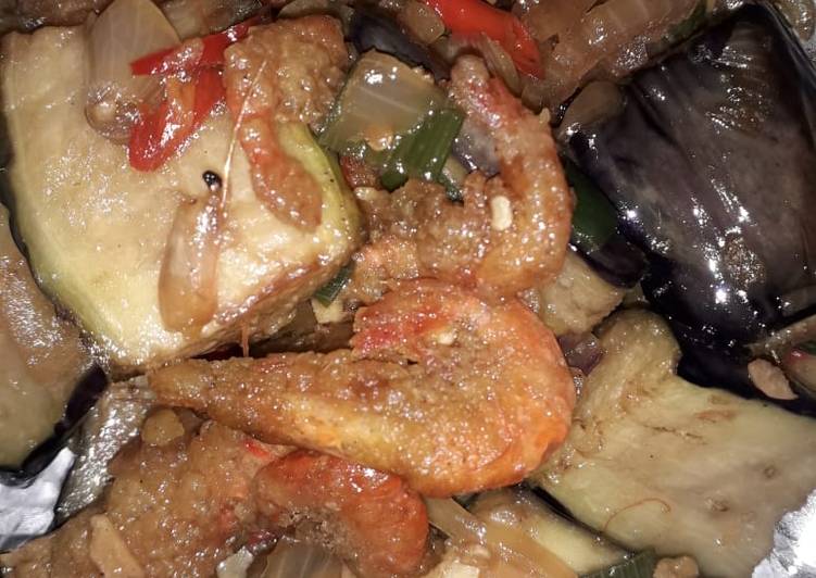 Resep Terong udang saus tiram Jadi, tidak cukup satu