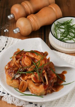 Foto resep Terong krispi saus Thai