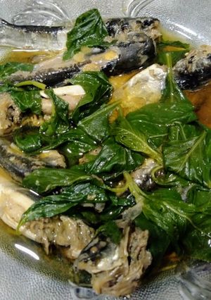 Hình của món Cá chốt kho lá quế.