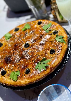 صورة لوصفة فطيرة السبانخ والدجاج