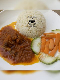 Shinkafa da miya ainihin hoton girkin