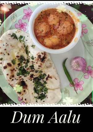 A picture of Dum Aloo Curry.