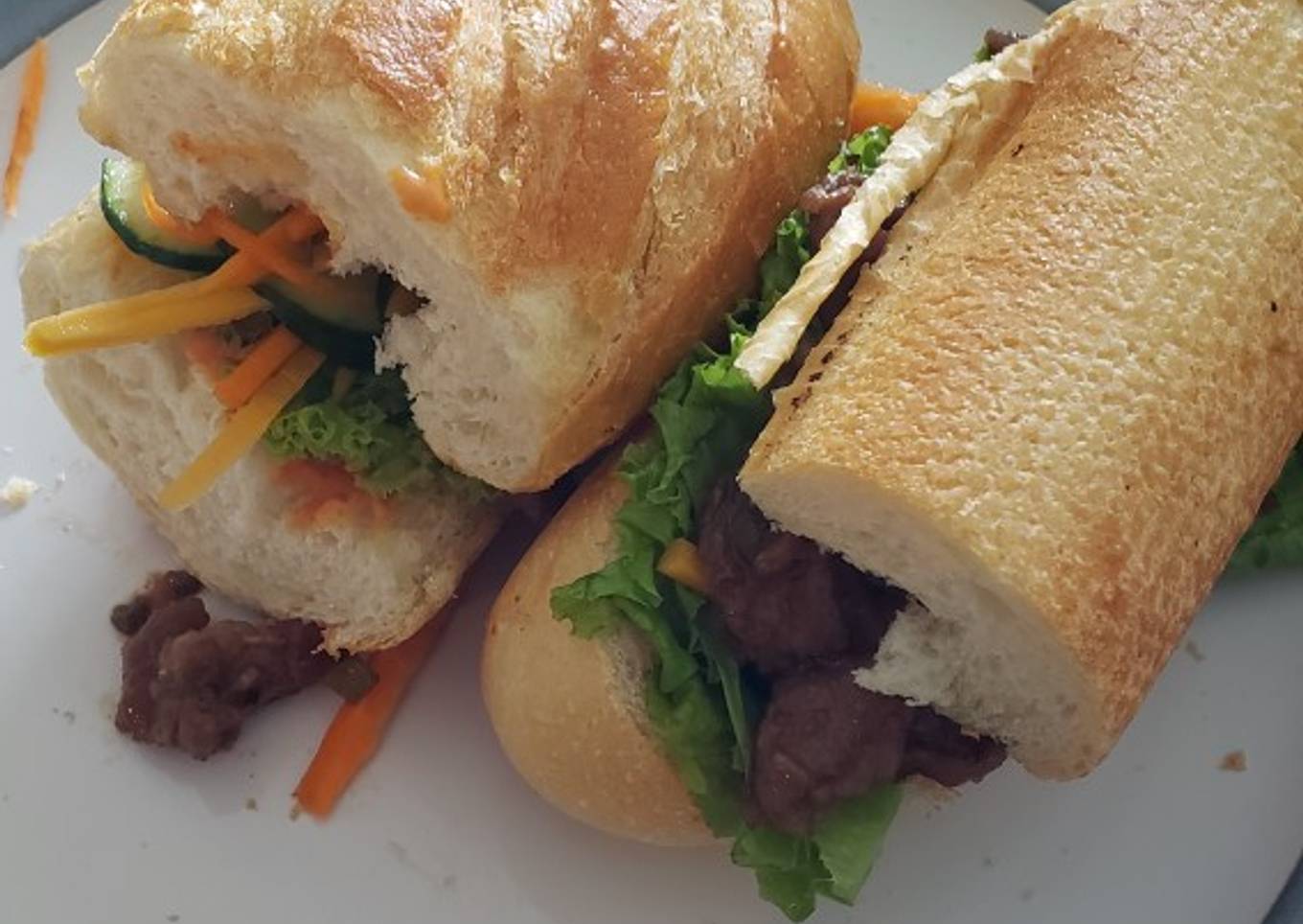 Korean style steak sandwich