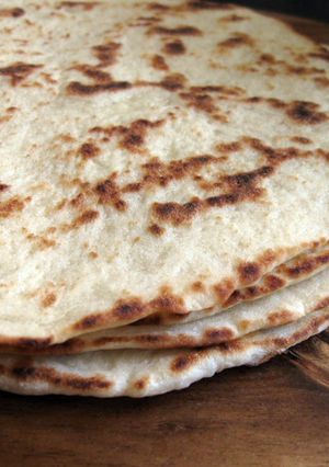 A picture of Greek Flat Bread for Souvlaki & Dips.