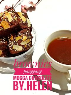 Foto resep Brownies mocca chocolate toping suka2