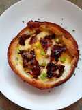 Bagel Egg Boat with Candied Bacon