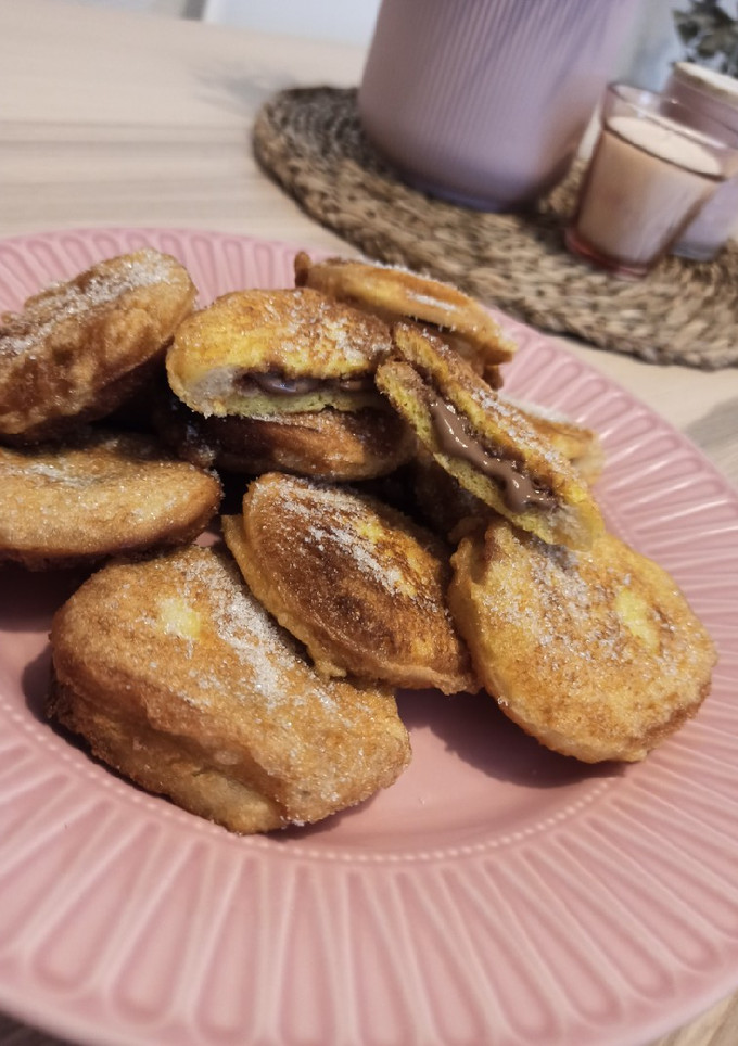Una foto de Bollitos de chocolate fritos🍫