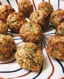 健康版氣炸中東蔬菜球/鷹嘴豆泥球Falafel🧆（蛋奶素可）