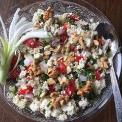 A picture of Nutty paneer salad.