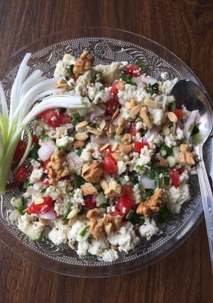 A picture of Nutty paneer salad.