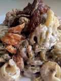 Trottole con anchoas y tomillo