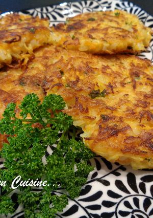 Une photo de Galettes de riz aux légumes et à l'emmental
