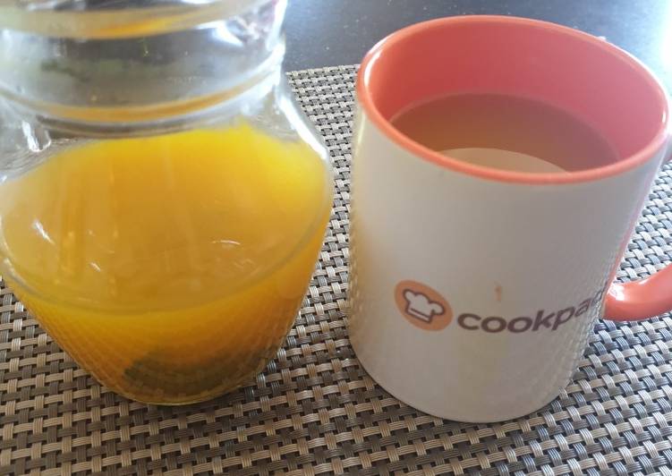 Step-by-Step Guide to Prepare Quick HerbalTurmericwater#theme challenge#stayhome | Satisfying Recipe | So Delicious !