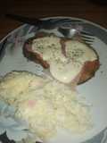Milanesas de berenjena napolitanas con arroz