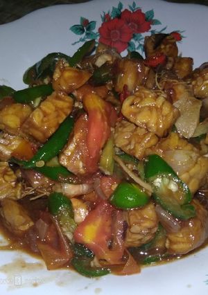 Foto resep Udang tempe cabe ijo saus tiram