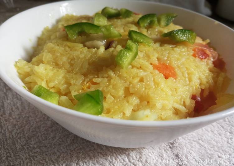 Simple Way to Make Any-night-of-the-week Tropical coconut pineapple rice #4weekschallange