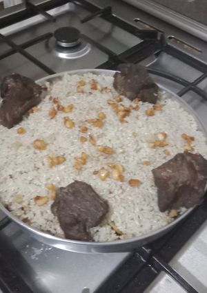 صورة لوصفة فتة بالخل و التوم