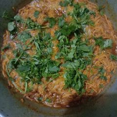 A picture of Sev bhaji.