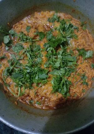 A picture of Sev bhaji.