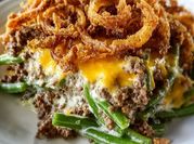 A picture of cheese hamburger casserole