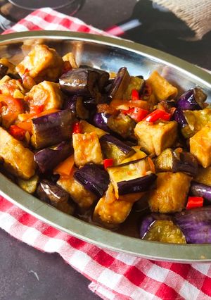 Foto resep Tumis Terong Ungu Tahu