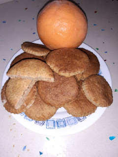 Una foto de Galletas integrales Fit (con naranja)