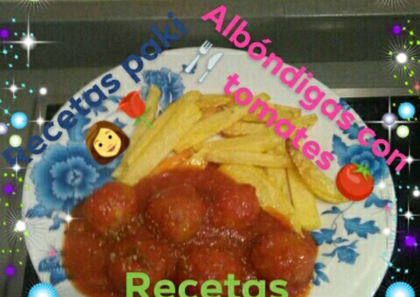 Alb贸ndigas 馃嵈 caseras 馃挔 con tomate馃崊a m铆 manera 馃挔