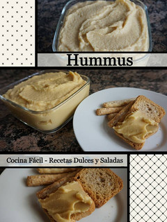 Una foto de Hummus o Paté de Garbanzo Fácil