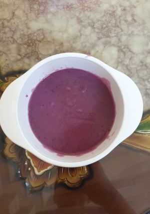 Foto resep Mpasi 6 m (ubi ungu + bayam)