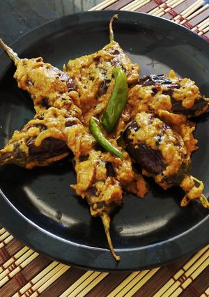 A picture of Shahi Brinjal Salan.