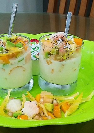 Hình của món Sữa chua hoa quả.
