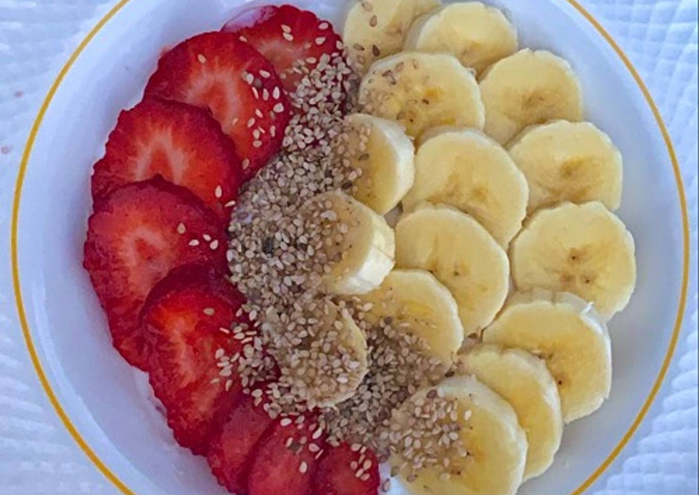 Bowl de fruta y yogur