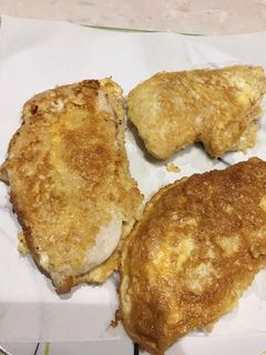 Une photo de Escalopes de poulet panées