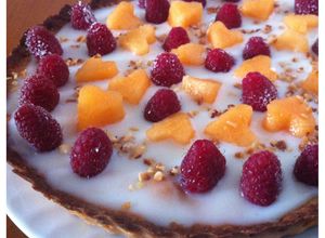 Foto principal de Crostata de melón y frambuesas