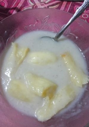 Foto resep Singkong rebus kuah santan ala wani