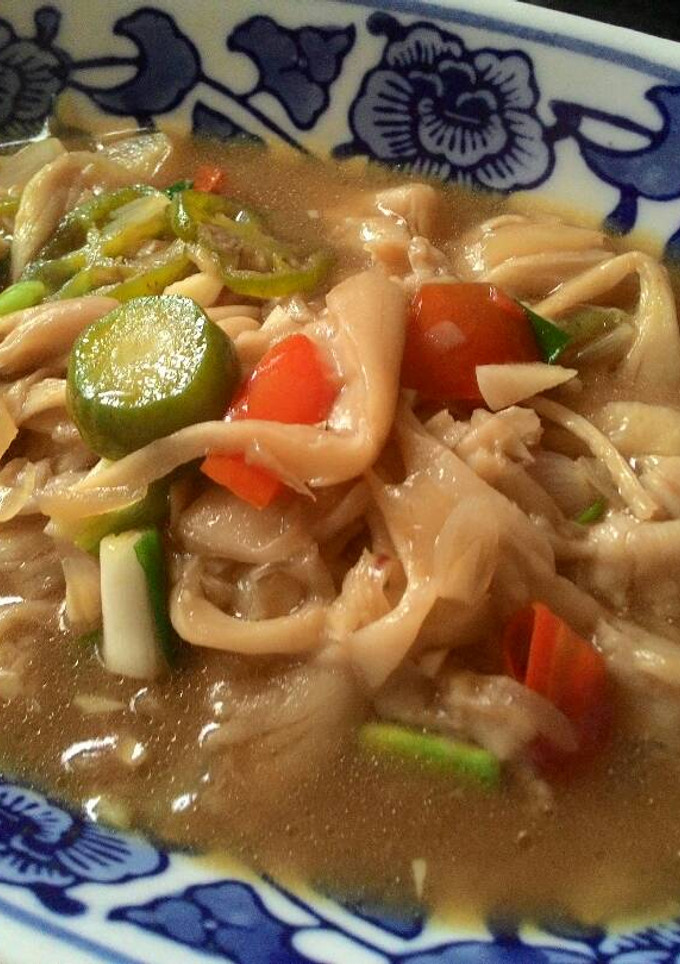Foto resep Tumis jamur tiram kuah pedas manis