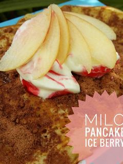 Foto resep Milo Pancake Ice Berry🍓