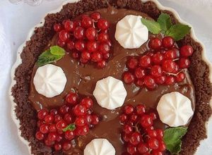 Foto di Cheesecake al cioccolato e ribes