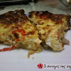 A picture of Easy mushroom pie without filo.