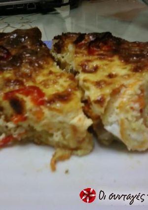 A picture of Easy mushroom pie without filo.