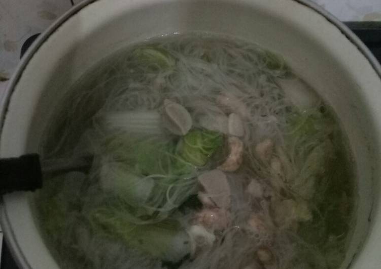 Bumbu mengolah Bihun kuah sawi putih, Enak Banget