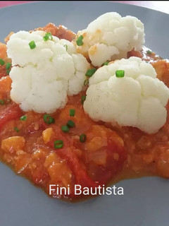 Una foto de Bacalao con coliflor